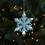 Blue Snowflake Pendant Ornament Weather-Resistant 1