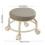 Tabouret roulant ergonomique pivotant à 360 et assise basse 3