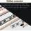 Rail de rideau en aluminium blanc 150 cm 6