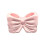Bow Toothbrush Holder Ceramic Pink 1 Piece 1