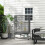 Bird Cage with Perches, Toys, Removable Base Tray and Storage Shelf, Grey 3