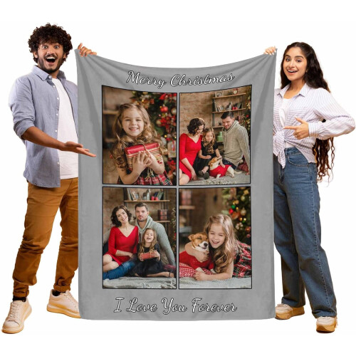 Personalisierte Fotodecke mit individueller Collage 2