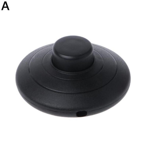 Interrupteur à pied pour lampe, noir, lot de 1