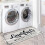 Laundry Room Rug Runner Light Grey 20x48 Inch Non-Slip 1