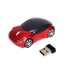 UHUYA draadloze muis 2,4 GHz 1200 DPI auto-vormig rood
