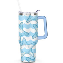 Nerezový hrnek Shark Tumbler 40 oz s víčkem a brčkem