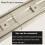 Kit de tringle à rideaux double rail en aluminium blanc 150 cm 6