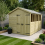 8 x 14 Apex Shed Tanalised (Double Door, With Windows) 1