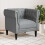 VidaXL vidaXL Sofa Light Grey 78.5 x 74.5 x 74.5 cm Polyester 1