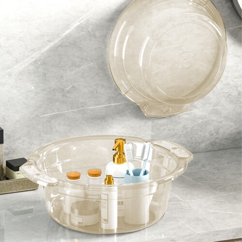 Transparent plastic washbasin for home dormitory use 2