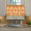 Fox Face Orange Kitchen Curtains Half Tier 27"x36" 5