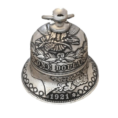 Pièce de monnaie en argent Morgan Silver Dollar Bell Decoration