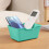 Mini storage box with handles stackable plastic 5.9x3.9x2.8 7