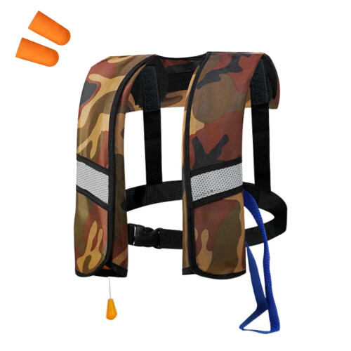 Inflatable Snorkel Vest Adjustable Manual Inflation One Size 1