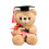PhD Graduation Teddy Bear 7.1 Inch Plush with Cap 2