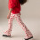 Mädchen-Baumwollleggings, rosa, Größe 5-6 2