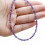 Amethyst-Perlen-Choker-Halskette, 61 cm (24 Zoll) 5