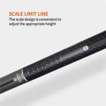 TOSEEK Bicycle Seatpost Carbon 3K Weave Matt Offset Post MTB Light Telescopic Bike Seatpost Dropper Post 27.2x350mm