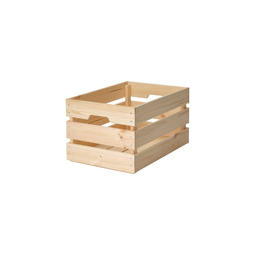IKEA KNAGGLIG Solid Pine Storage Box