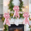 Pink Double Bow Cloth Hanging Decoration 1 pcs 4
