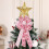 Pink Double Bow Cloth Hanging Decoration 1 pcs 6