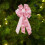 Pink Double Bow Cloth Hanging Decoration 1 pcs 7