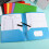 Plastic Folders with Pockets 7-Pack Letter Size Rainbow 5