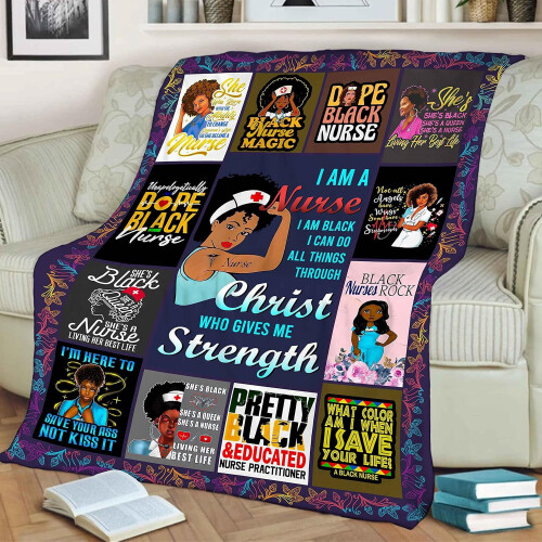 Black Queen Blanket for Nurses Soft Warm Gift 2