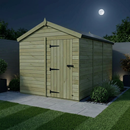 8 x 14 Apex Shed Tanalised (Single Door, No Windows) 2