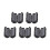 Ferrite Core Noise Suppression Clips 5 pcs 3.5/5/7/9/13 mm 4