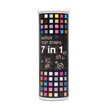 100 Sztuk 7 w 1 Papier Testowy PH Uniwersalne Paski Testowe Chloru/PH/Twardości Akwaria Studnia Papier do Testowania Wody