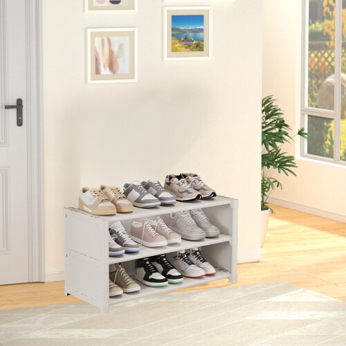 3-Tier Shoe Storage Rack Stackable Organizer 1