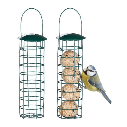 Juego de 2 comederos colgantes para pájaros 1