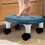 Compact Dark Rolling Stool Plastic Seat 1 Piece 4