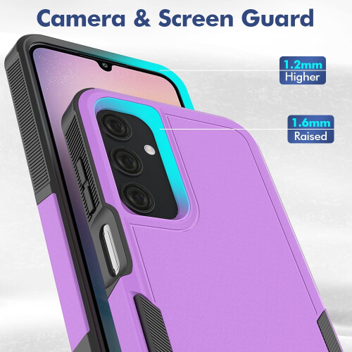 Defender Case for Samsung Galaxy A25 5G Purple Rugged 2