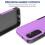 Defender Case for Samsung Galaxy A25 5G Purple Rugged 2