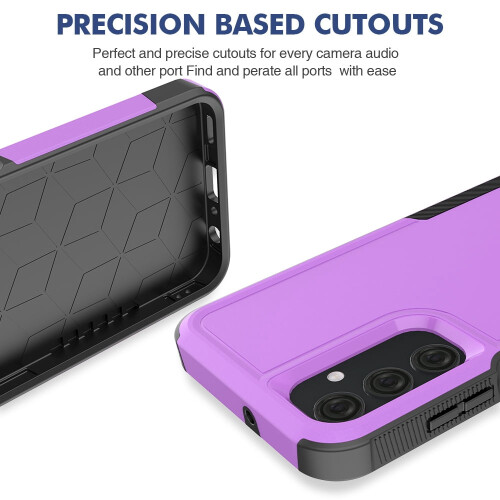 Defender Case for Samsung Galaxy A25 5G Purple Rugged 1