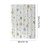 White waterproof plastic shower curtain with fish and blue 3