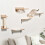 4PCS Cat Climbing Wall Set with Scratching Post, Hammock and Jumping Platform 3