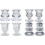 Glas-Kerzenständer-Set, klar, 2-teilig 8