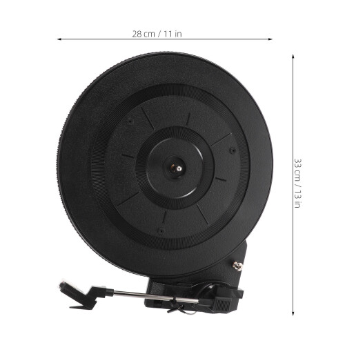 Black Retro Turntable Low Noise Motor Home Decor 1