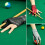 Gant de billard en polyester à trois doigts ouvert 3