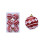 Red Shatterproof Foam Christmas Ball Ornaments 6 pcs 2