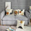 Ensemble de 4 housses de coussin décoratives style bohème naturel 6