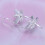 Sterling Silver Dragonfly Zircon Drop Earrings 5 Pairs 3