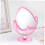 Pink Heart Acrylic Makeup Mirror Two-Sided 1pc 2