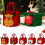 Sacolas de feltro em formato de maçã para a véspera de Natal, sacolas reutilizáveis para doces. 7