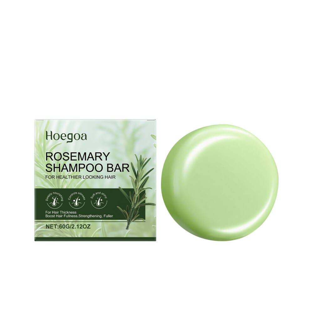 (60g) HOEGOA Rosemary Gentle Cleansing Shampoo Soap Smooth, shiny, nourishing, caring, refreshing and non-greasy soap