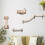 4PCS Cat Climbing Wall Set with Scratching Post, Hammock and Jumping Platform 4