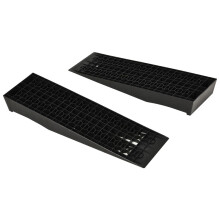 Set van 2 rubberen drempelhellingen, stoeprandhelling voor rolstoelen, draagvermogen 3 ton
